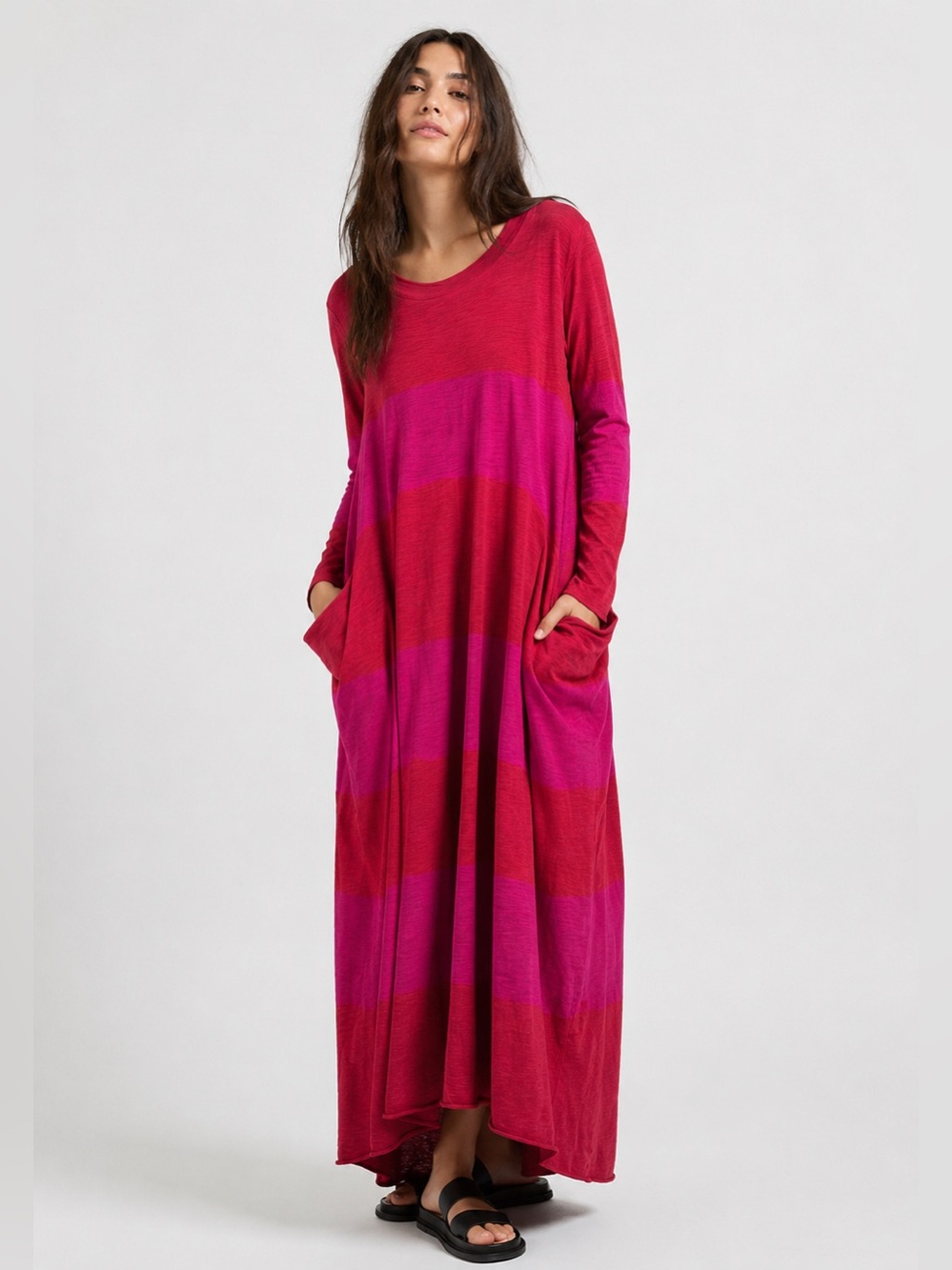 Gilda Midani Recortes Hand-Dyed Maxi Dress